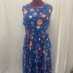 Blue Space-Themed Dress NEW